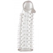 Прозрачная насадка на половой член с закрытой головкой и шипами - 12,5 см. - ToyFa - в Ноябрьске купить с доставкой