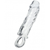 Прозрачная насадка с петлёй для фиксации - 14 см. - ToyFa - в Ноябрьске купить с доставкой