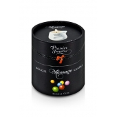 Массажная свеча с ароматом бубль-гума Bougie de Massage Gourmande Bubble Gum - 80 мл. - Plaisir Secret - купить с доставкой в Ноябрьске