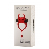 Красное эрекционное кольцо в форме дьяволенка DEVOL COCKRING - Adrien Lastic - в Ноябрьске купить с доставкой