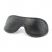 Кожаная маска на глаза - БДСМ Арсенал - купить с доставкой в Ноябрьске