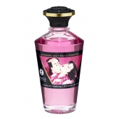 Массажное интимное масло с ароматом малины - 100 мл. - Shunga - купить с доставкой в Ноябрьске