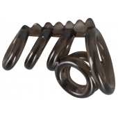 Дымчатая насадка на пенис и мошонку с гребнем Penis Hodenring - Orion - в Ноябрьске купить с доставкой