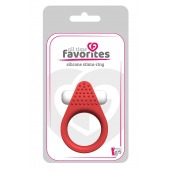 Красное эрекционное кольцо LIT-UP SILICONE STIMU RING 1 RED - Dream Toys - в Ноябрьске купить с доставкой