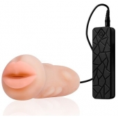 Мастурбатор-ротик с вибрацией REALSTUFF VIBRATING MASTURBATOR MOUTH - Dream Toys - в Ноябрьске купить с доставкой