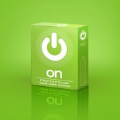 Цветные ароматизированные презервативы ON) Fruit   Color - 3 шт. - ON) - купить с доставкой в Ноябрьске