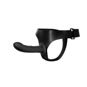 Страпон на эластичных ремнях Ultra Harness Karin Dildo - 16,8 см. - Baile - купить с доставкой в Ноябрьске