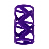 Фиолетовая насадка-сетка на пенис - 7,5 см. - A-toys - в Ноябрьске купить с доставкой
