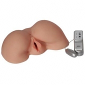 Телесная вибровагина из киберкожи с выносным пультом - LOVETOY (А-Полимер) - в Ноябрьске купить с доставкой