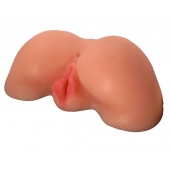 Телесная вибровагина из киберкожи с выносным пультом - LOVETOY (А-Полимер) - в Ноябрьске купить с доставкой