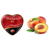 Массажная свеча с ароматом персика Bougie Massage Candle - 35 мл. - Plaisir Secret - купить с доставкой в Ноябрьске