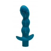 Бирюзовый анальный вибромассажёр Naughty - 14,5 см. - Lola Games