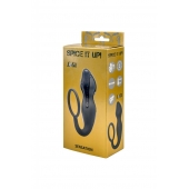 Серое эрекционное кольцо Sensation с анальным стимулятором - Lola Games - в Ноябрьске купить с доставкой