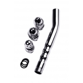 Металлический анальный душ с тремя насадками - ToyFa - купить с доставкой в Ноябрьске