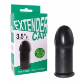 Чёрный латексный удлинитель пениса 3.5 in - Sitabella - в Ноябрьске купить с доставкой