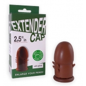 Коричневый латексный удлинитель пениса 2.5 in с шипиками - Sitabella - в Ноябрьске купить с доставкой