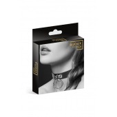 Узенький ошейник из полиуретана с кольцом - Bijoux Pour Toi - купить с доставкой в Ноябрьске