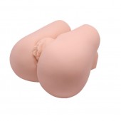 Реалистичный мастурбатор с вибрацией и двумя тоннелями - вагиной и анусом - Baile - в Ноябрьске купить с доставкой
