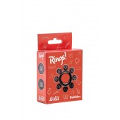 Чёрное эрекционное кольцо Rings Bubbles - Lola Games - в Ноябрьске купить с доставкой