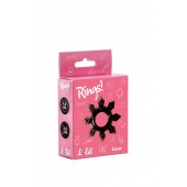 Чёрное эрекционное кольцо Rings Gear - Lola Games - в Ноябрьске купить с доставкой