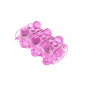 Розовая насадка на пенис Rings Armour - Lola Games - в Ноябрьске купить с доставкой