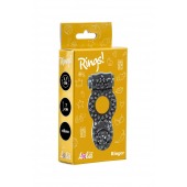 Чёрное эрекционное кольцо Rings Ringer - Lola Games - в Ноябрьске купить с доставкой