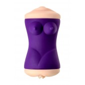 Двухсторонний мастурбатор JOS YARA в фиолетовой колбе - JOS - в Ноябрьске купить с доставкой