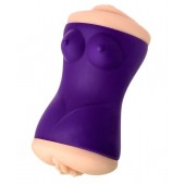 Двухсторонний мастурбатор JOS YARA в фиолетовой колбе - JOS - в Ноябрьске купить с доставкой