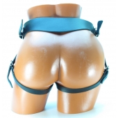 Трусы с фиксацией гигантской насадки кожаными ремешками - БДСМ Арсенал - купить с доставкой в Ноябрьске