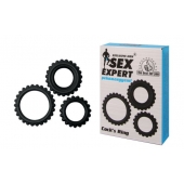 Набор из 3 эрекционных колец Sex Expert - Sex Expert - в Ноябрьске купить с доставкой