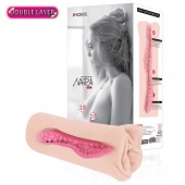 Мастурбатор-вагина Nara с двойным слоем материала - KOKOS - в Ноябрьске купить с доставкой