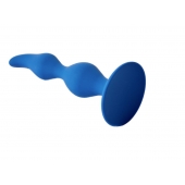 Синяя анальная пробка Vesta - 12,5 см. - Le Frivole