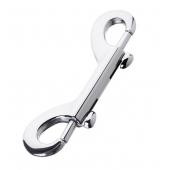 Серебристый двухсторонний карабин TOYFA Metal - ToyFa - купить с доставкой в Ноябрьске