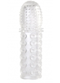 Прозрачная закрытая гелевая насадка - 13,5 см. - Toyfa Basic - в Ноябрьске купить с доставкой