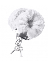 Наручники с белой меховой опушкой - ToyFa - купить с доставкой в Ноябрьске