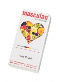 Жёлтые презервативы Masculan Ultra Tutti-Frutti с фруктовым ароматом - 10 шт. - Masculan - купить с доставкой в Ноябрьске