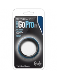 Черно-синее эрекционное кольцо Silicone Go Pro Cock Ring - Blush Novelties - в Ноябрьске купить с доставкой