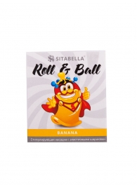 Стимулирующий презерватив-насадка Roll   Ball Banana - Sitabella - купить с доставкой в Ноябрьске