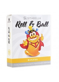 Стимулирующий презерватив-насадка Roll   Ball Banana - Sitabella - купить с доставкой в Ноябрьске