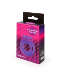 Фиолетовое эрекционное виброкольцо с бабочкой - Erowoman-Eroman - в Ноябрьске купить с доставкой