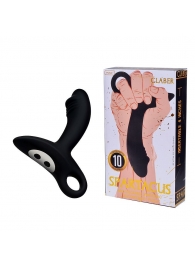 Черный силиконовый анальный вибромассажер Erokey - Erokay - в Ноябрьске купить с доставкой