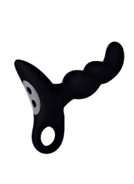 Черный силиконовый анальный вибромассажер-ёлочка Erokey - Erokay - в Ноябрьске купить с доставкой