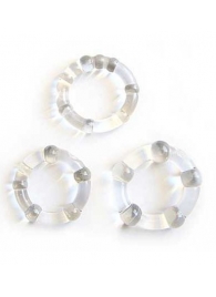 Набор из 3 прозрачных эрекционных колечек - Erowoman-Eroman - в Ноябрьске купить с доставкой