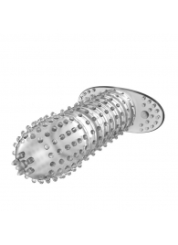 Закрытая прозрачная насадка Crystal sleeve - 12 см. - Erowoman-Eroman - в Ноябрьске купить с доставкой