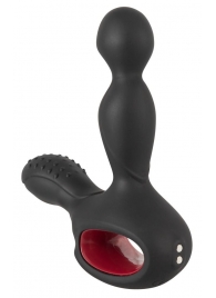 Черный вибромассажер простаты с нагревом и ротацией Prostate Plug - 14,5 см. - Orion - в Ноябрьске купить с доставкой