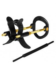 Черно-золотистый экстендер для пениса Sex Expert - Sex Expert - в Ноябрьске купить с доставкой