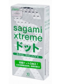 Презервативы Sagami Xtreme Type-E с точками - 10 шт. - Sagami - купить с доставкой в Ноябрьске