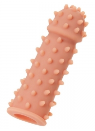 Телесная реалистичная насадка KOKOS Extreme Sleeve 03 с дополнительной стимуляцией - 12,7 см. - KOKOS - в Ноябрьске купить с доставкой