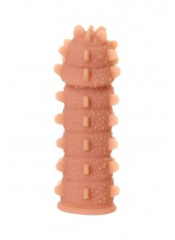 Телесная реалистичная насадка KOKOS Extreme Sleeve 04 с дополнительной стимуляцией - 12,7 см. - KOKOS - в Ноябрьске купить с доставкой