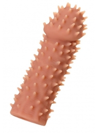 Телесная реалистичная насадка KOKOS Extreme Sleeve 07 с дополнительной стимуляцией - 12,7 см. - KOKOS - в Ноябрьске купить с доставкой